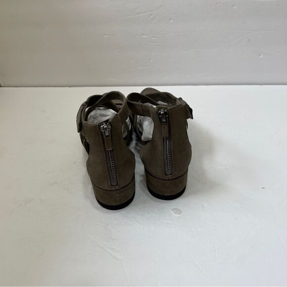 NEW WITHOUT TAGS EILEEN FISHER BOVERY X-BAND SHOES IN GRAY LEATHER - Picture 2 of 7